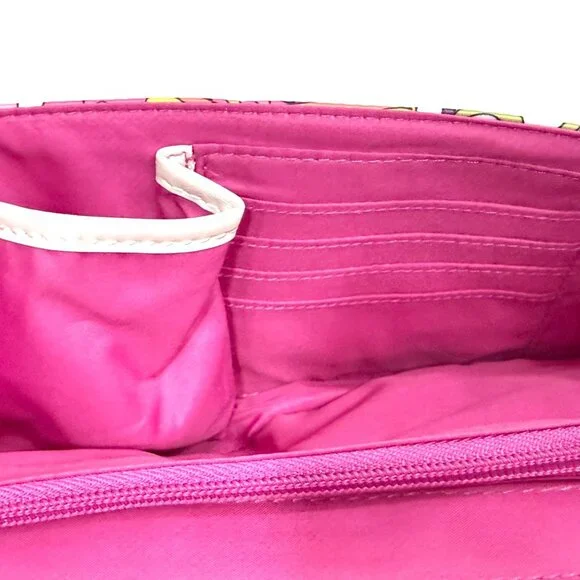 Vintage Nicole Miller Multicolor Abstract Print Mod Crossbody Purse - Picture 8 of 10